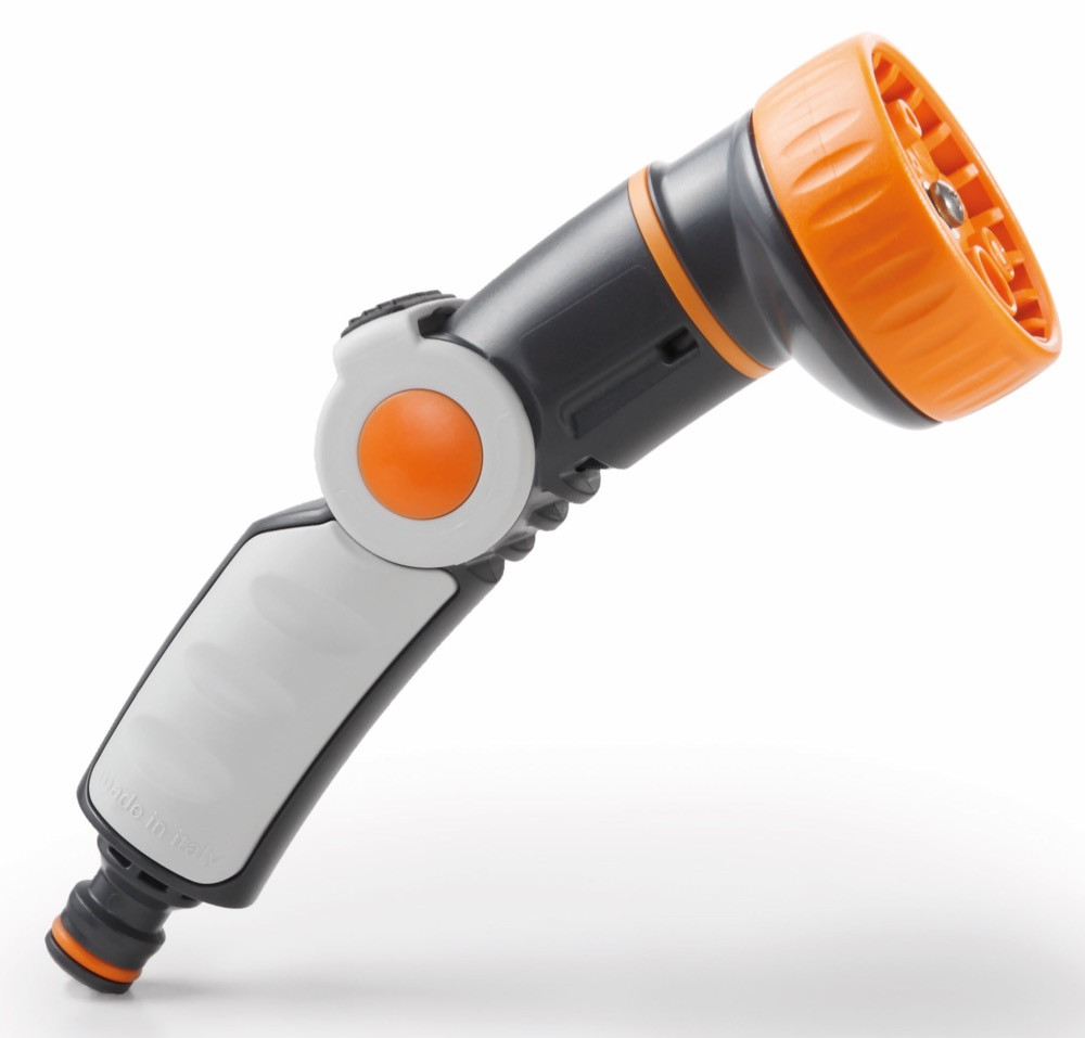 Lance d'arrossage ergnomique débit moyen 8 Jets - Orange
