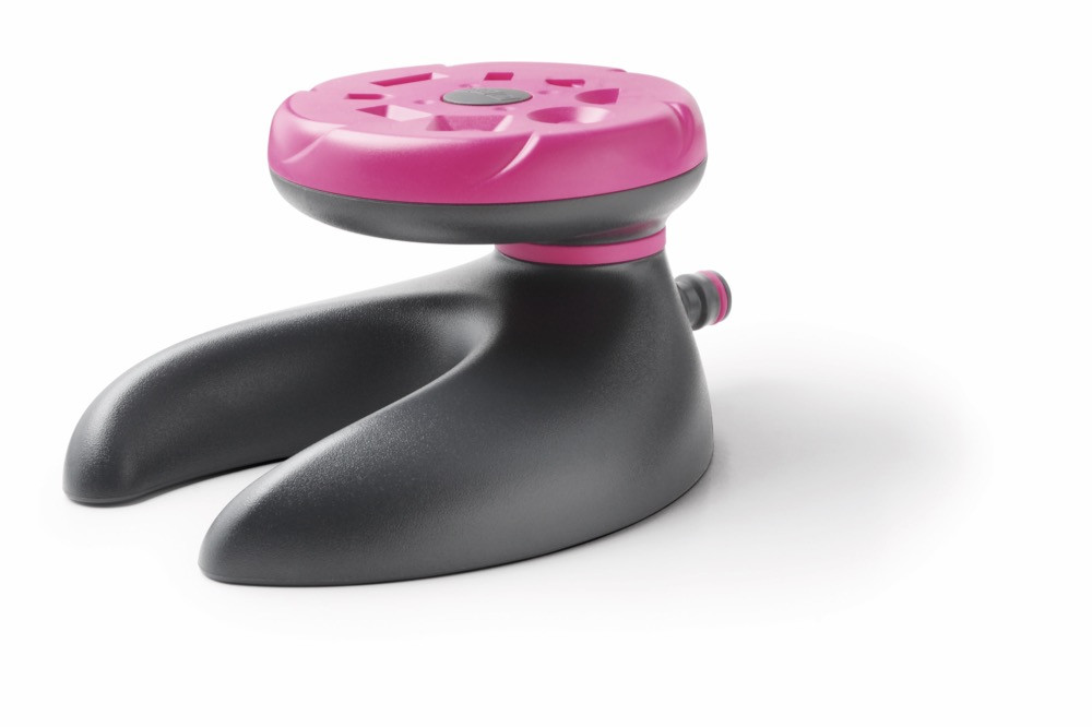 Arrosseur circulaire 8 zones DRIVER sur base - Rose