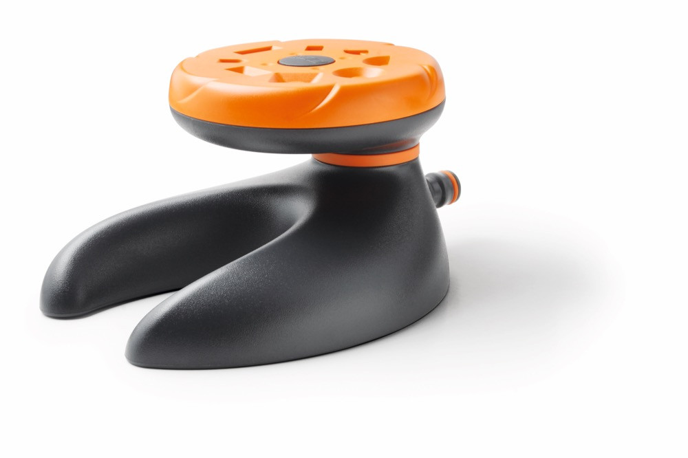 Arrosseur circulaire 8 zones DRIVER sur base - Orange