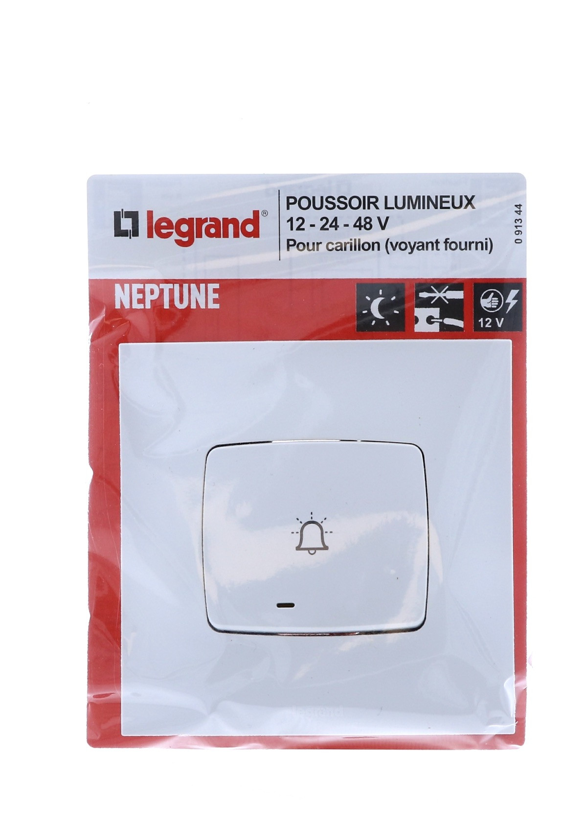 NEPTUNE Poussoir avec voyant pour carillon