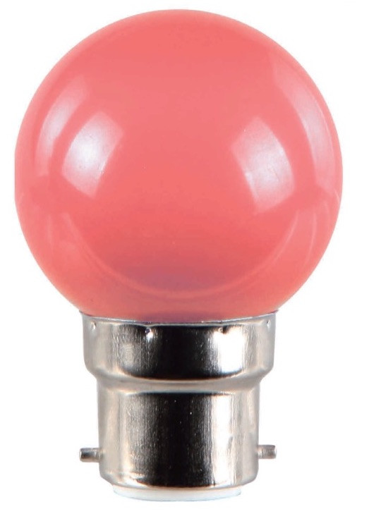 Ampoule LED 1W B22 couleur Rouge