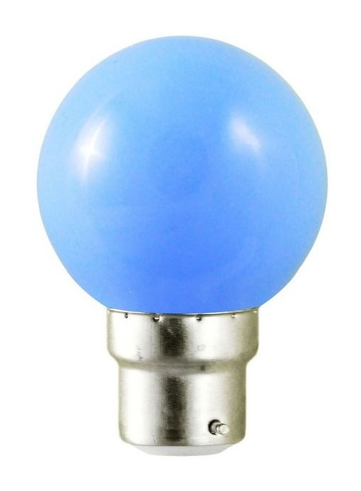 Ampoule LED 1W B22 couleur Bleue