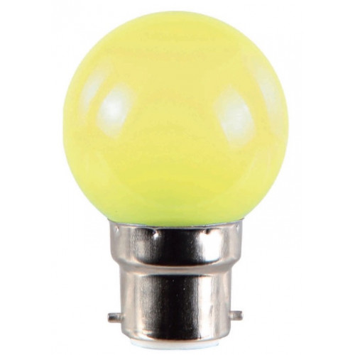 Ampoule LED 1W B22 couleur Jaune - FOXLIGHT