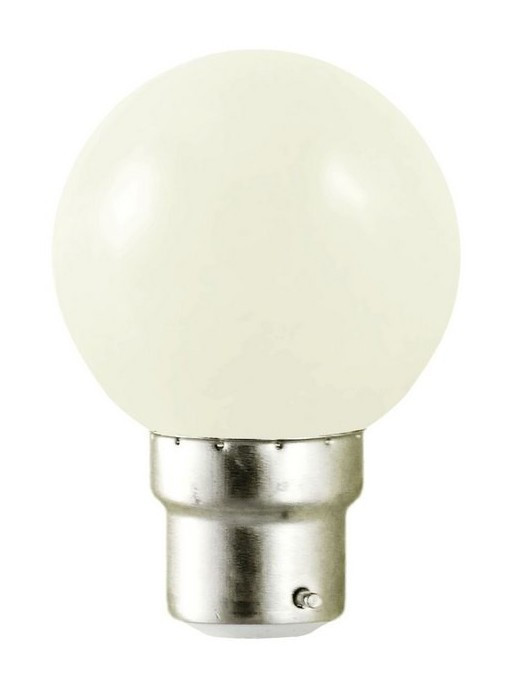 Ampoule LED 1W B22 couleur Blanche