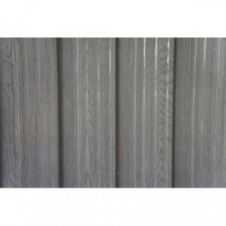 Abri jardin métal - Aspect BOIS VIEILLI 64 - 2,43 M²- GRIS - CHALET & JARDIN