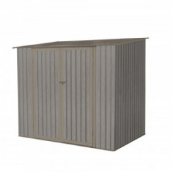 Abri jardin métal - Aspect BOIS VIEILLI 75 - 3,17 M²- GRIS de marque CHALET & JARDIN, référence: J4453600