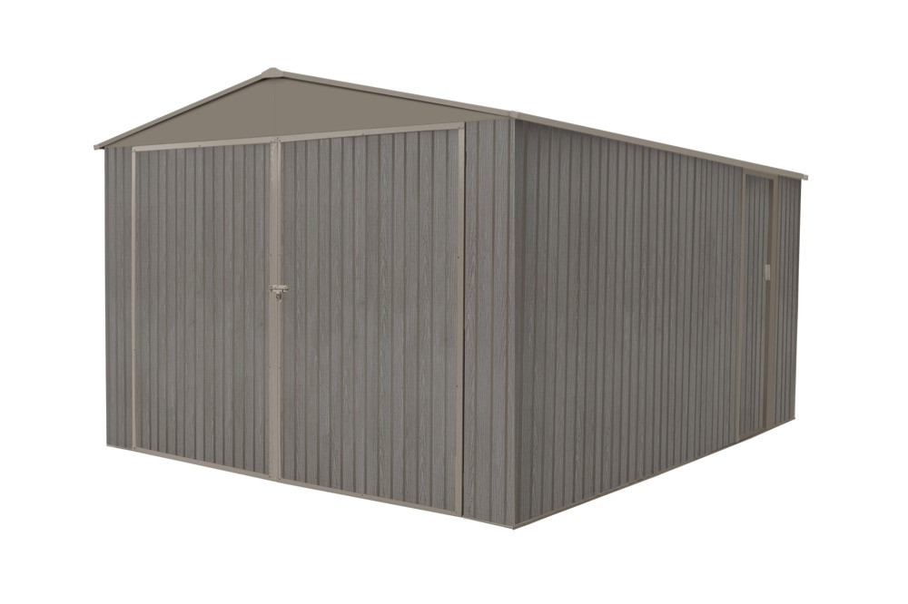 Garage métal - Aspect BOIS VIEILLI - 17,47 M²- GRIS