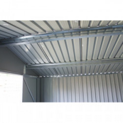Garage métal - Aspect BOIS VIEILLI  - 17,47 M²- GRIS - CHALET & JARDIN