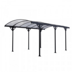 Carport alu -COUV'VOITURE 35 - 15,24 M²-  GRIS de marque CHALET & JARDIN, référence: J4454000