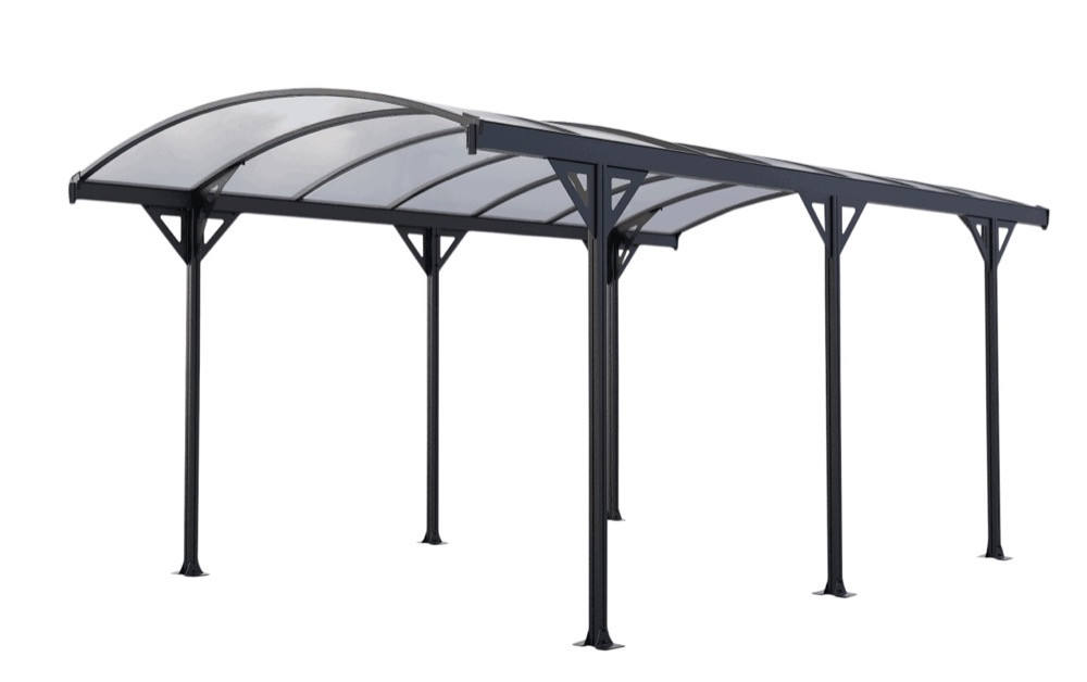 Carport alu -COUV'VOITURE 35 - 15,24 M²- GRIS