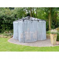 Moustiquaires Tonnelle - JARDIN D'HIVER - 360X217 - BLANC - LOT DE 2 - CHALET & JARDIN