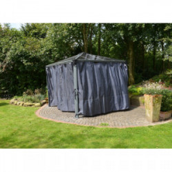 Rideaux Tonnelle - COUV'TERRASSE - 306X217 - GRIS - LOT DE 4 de marque CHALET & JARDIN, référence: J4455100