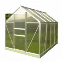 Serre Jardin Polycarbonate - DIAMANT 46 - 2,28M² - GRIS de marque CHALET & JARDIN, référence: J4457100