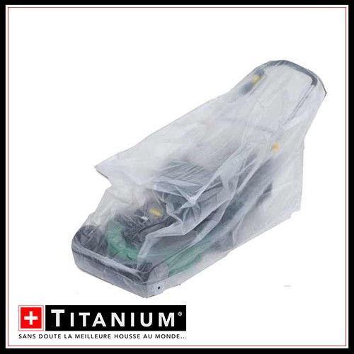 Housse protection petite tondeuse - TITANIUM - 63X56X114 - TRANSPARENTE