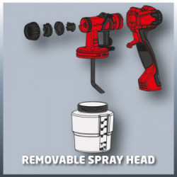 Pistolet à peinture électrique semi-stationnaire – TC-SY 700 S – 700 W – Débit 1 000 ml/min – Tuyau 3,5 m - EINHELL 
