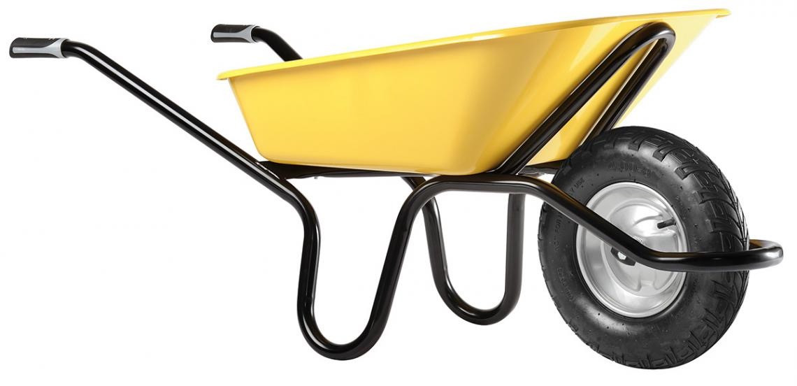 Brouette Aktiv Excellium+ 100 L peinte roue gonflée