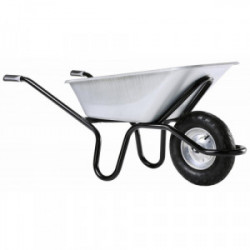 Brouette Bâti Plus Réno 120 L galvanisée - roue gonflée Ø 400 mm de marque HAEMMERLIN, référence: J4472900