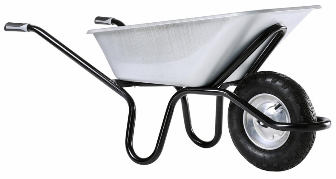 Brouette Aktiv Excellium+ 120L reno galva roue gonflée