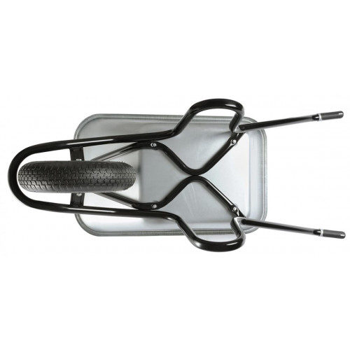 Brouette Bâti Plus Réno 120 L galvanisée - roue gonflée Ø 400 mm - HAEMMERLIN