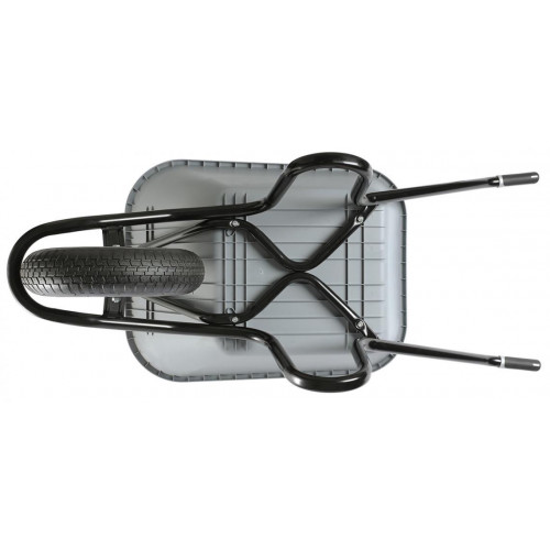 Brouette Bâti Plus Réno 120 L galvanisée - roue gonflée Ø 400 mm - HAEMMERLIN