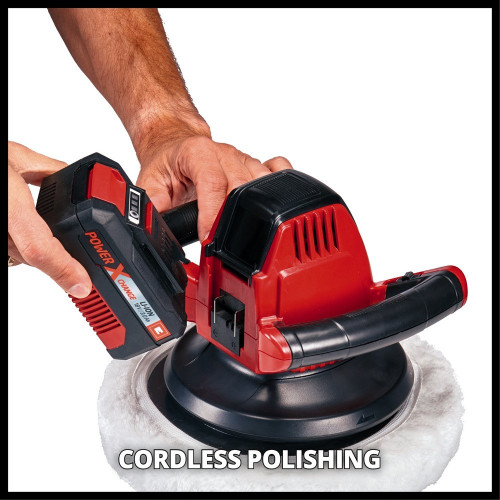 Polisseuse pour carrosserie sans fil – CE-CB 18/254 Li Solo – 18 V – Ø 254 mm – Sans batterie ni chargeur - EINHELL 