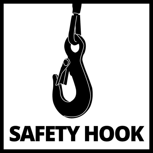 Palan à chaîne – TC-CH 1000 – Capacité de levage 1 000 kg – Chaîne 2,5 m - EINHELL 