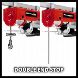 Palan électrique – TC-EH 600 – Capacité 999 kg – Câble acier 18 m - EINHELL