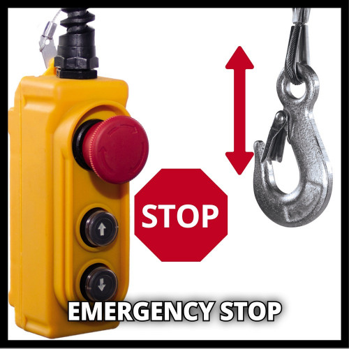 Palan électrique – TC-EH 600 – Capacité 999 kg – Câble acier 18 m - EINHELL 