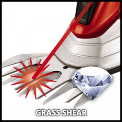Cisaille à gazon et taille-buissons sans fil – GE-CG 12 Li – Lames interchangeables – Batterie 12 V - EINHELL 