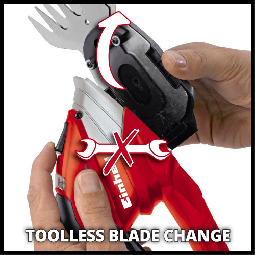 Cisaille à gazon et taille-buissons sans fil – GE-CG 12 Li – Lames interchangeables – Batterie 12 V - EINHELL 