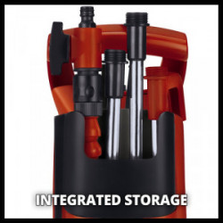 Pompe pour récupérateur d’eau de pluie – GE-SP 3546 RB – Débit 4 600 l/h – Flotteur réglable - EINHELL 