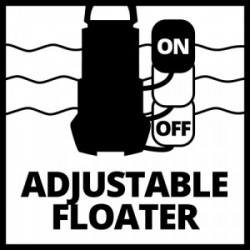 Pompe pour récupérateur d’eau de pluie – GE-SP 3546 RB – Débit 4 600 l/h – Flotteur réglable - EINHELL 