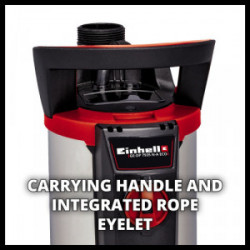 Pompe pour eaux chargées – GE-DP 7935 N-A ECO – Aquasensor – Débit 19 000 l/h - EINHELL 