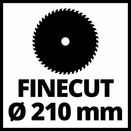 Scie à onglet sans fil – TE-MS 18/210 Li Solo – Lame Ø 210 mm – Laser et LED intégrés (sans batterie ni chargeur) - EINHELL 