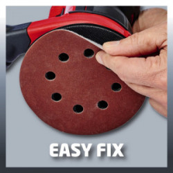 Ponceuse excentrique sans fil – TE-RS 18 Li Solo – 18 V – Plateau 125 mm – Sans batterie ni chargeur - EINHELL 