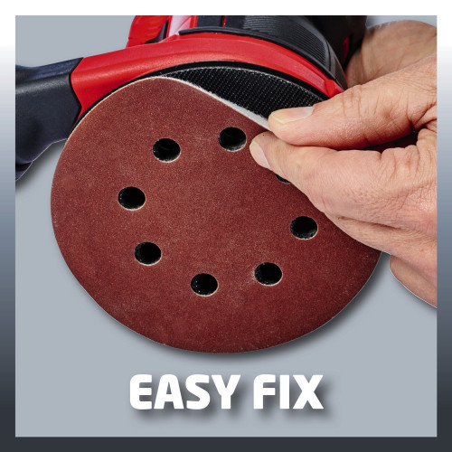 Ponceuse excentrique sans fil – TE-RS 18 Li Solo – 18 V – Plateau 125 mm – Sans batterie ni chargeur - EINHELL 