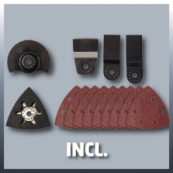 Outil multifonctions sans fil – TE-MG 18 Li Solo – 18 V – Variateur électronique – Sans batterie ni chargeur - EINHELL 