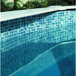 Liner 0,50 bleu grésite piscine ronde Diam. Ø5,50m x h1,32m - GRE POOLS
