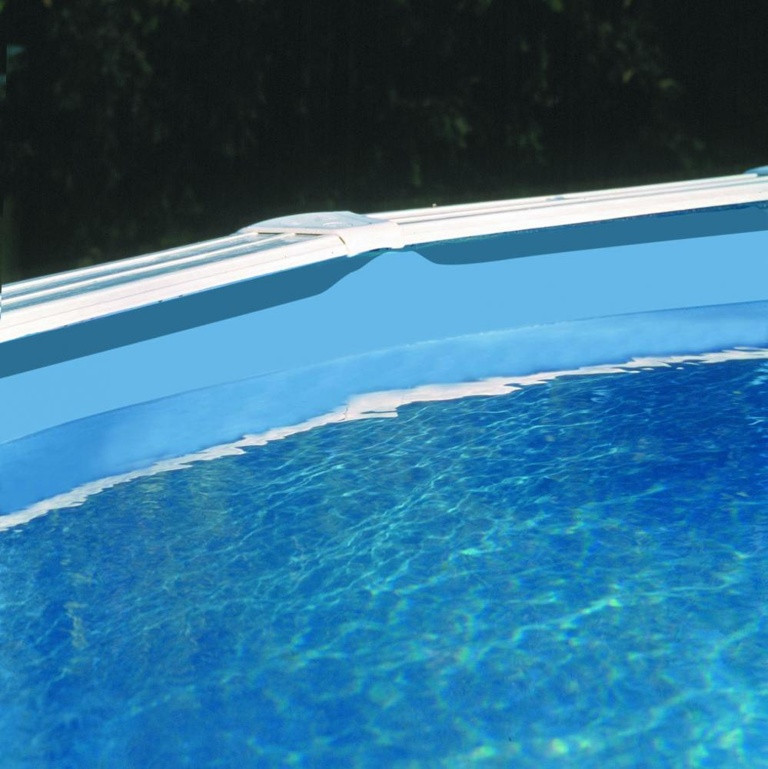 Liner 0,40 bleu uni piscine ovale 9,15m x 4,70m x 1,32m