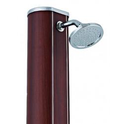 Douche solaire aluminium carrée aspect bois 32 litres - GRE POOLS