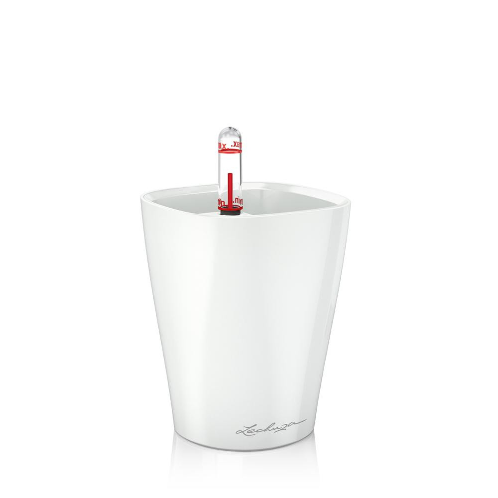 Pot de table Mini-Deltini - kit complet, blanc brillant Ø 10 x 13 cm