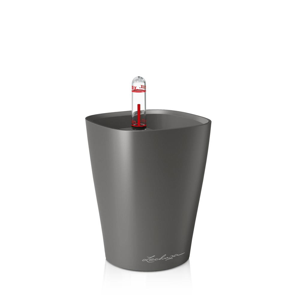 Pot de table Mini Deltini -Kit Complet, anthracite métallisé Ø 10 x 13 cm