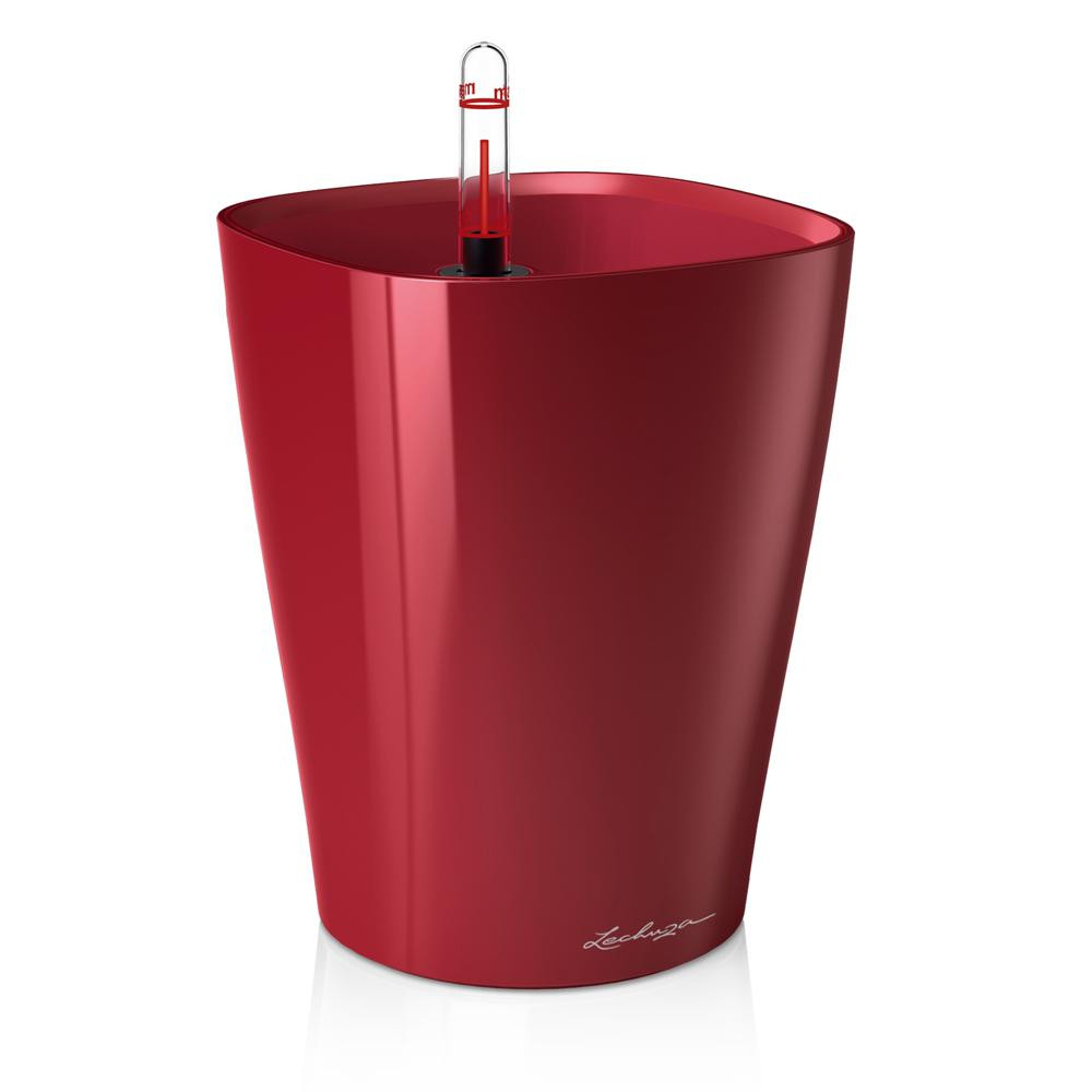 Pot de table Deltini - kit complet, rouge scarlet brillant Ø 14 x 18 cm
