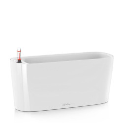 Pot de table Delta 20 - kit complet, blanc brillant 40 cm de marque LECHUZA, référence: J4569600