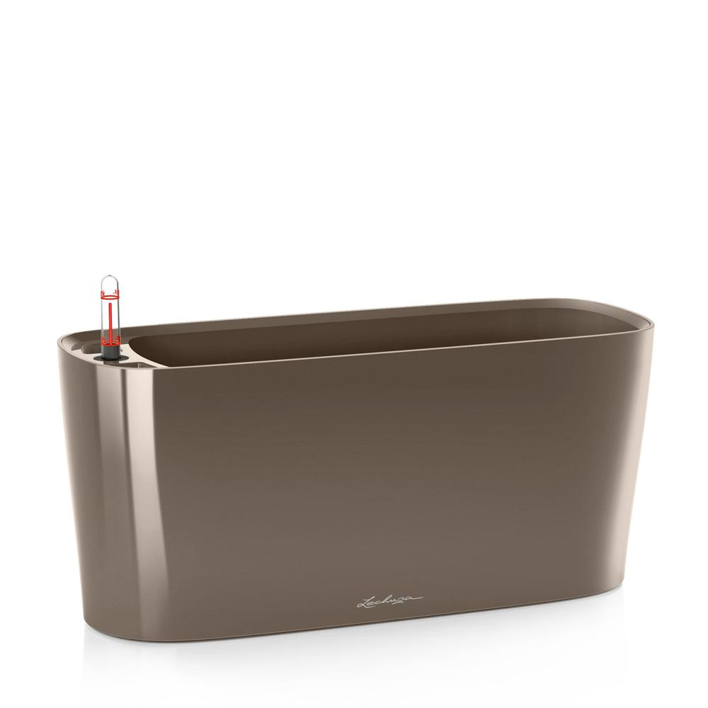 Pot de table Delta 20 - kit complet, taupe brillant 40 cm