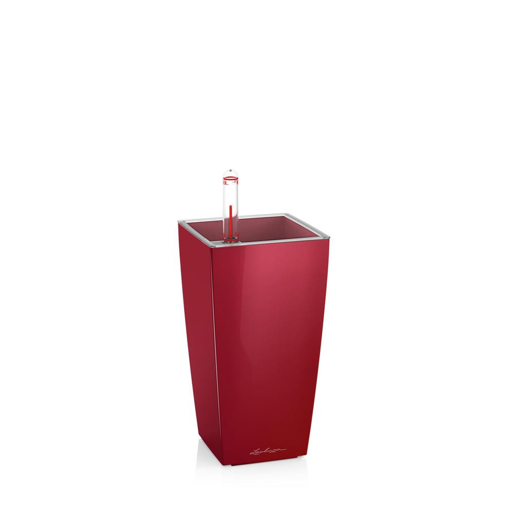 Pot de table Mini-Cubi - kit complet, rouge scarlet brillant 18 cm