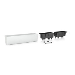 Pot Balconera Color 80 - kit complet, blanc - 80 cm - LECHUZA