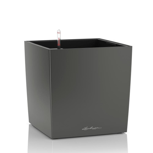 Cube Premium 50 - Kit Complet, anthracite métallisé 50 cm - LECHUZA