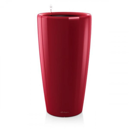 Pot Rondo Premium 40 - kit complet, rouge scarlet brillant Ø 40 cm - LECHUZA