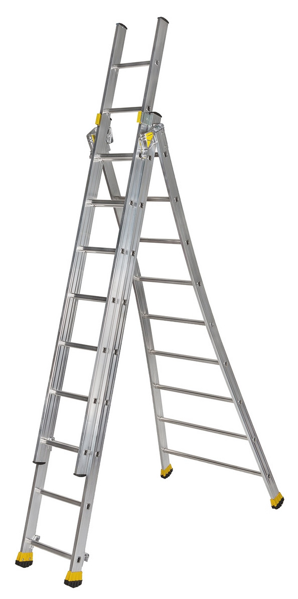 Echelle transformable 3 plans T3 3m60/8m10
